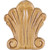 Hardware Resources - PAPL-09RW - Shell Pressed Applique - Rubberwood