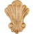 Hardware Resources - PAPL-08RW - Shell Pressed Applique - Rubberwood