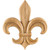 Hardware Resources - APL-14-CH - Fleur-De-Lis Applique - Cherry