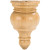 Hardware Resources - TF250OK - Transition Finial for use with 2-1/2" Moulidng - Oak