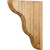 Hardware Resources - CORSM-3ALD - Smooth Contour Bar Bracket - Alder