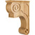 Hardware Resources - CORT-PALD - Hand-Carved Alder Corbel with Plain Design - Alder
