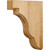 Hardware Resources - CORSQ-2CH - Square Edge Bar Bracket - Cherry