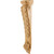 Hardware Resources - CORK-5CH - Low Profile, Large Cherry Corbel with Acanthus Detail - Cherry