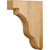 Hardware Resources - CORSQ-2MP - Square Edge Bar Bracket - Hard Maple
