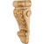 Hardware Resources - CORK-1MP - Low Profile, Small Hard Maple Corbel with Acanthus Detail - Hard Maple