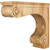 Hardware Resources - COR9-3MP - Traditional Large Range Hood Corbel - Hard Maple