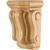 Hardware Resources - CORMI-RW - Mini Traditional Rubberwood Corbel - Rubberwood