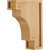 Hardware Resources - COR16-BRW - Coved Arts & Crafts Corbel - Rubberwood