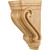 Hardware Resources - CORC-1RW - Small Traditional Rubberwood Corbel - Rubberwood
