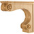 Hardware Resources - COR9-2RW - Traditional Medium Range Hood Corbel - Rubberwood