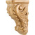 Hardware Resources - CORBB-1RW - Small Acanthus Rubberwood Corbel - Rubberwood