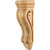 Hardware Resources - CORQ-5RW - Smooth Profile Rounded Traditional Corbel - Rubberwood