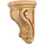 Hardware Resources - CORQ-7RW - Wide Profile Rounded Traditional Corbel - Rubberwood