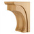 Hardware Resources - COR36-2-ALD - Modern Corbel with Cove Design - Alder