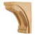 Hardware Resources - COR41-1-ALD - Modern Corbel with Scooped Center and Edges - Alder