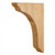 Hardware Resources - COR46-3-RW - Transitional Rubberwood Bar Bracket - Rubberwood