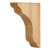 Hardware Resources - COR46-RW - Transitional Rubberwood Bar Bracket - Rubberwood