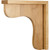 Hardware Resources - COR8-2ALD - Traditional Alder Bar Bracket - Alder