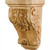 Hardware Resources - CORBB-5-RW - Small Acanthus Rubberwood Corbel - Rubberwood