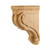 Hardware Resources - CORF-1-RW - Traditional Bar Bracket - Rubberwood