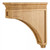 Hardware Resources - CORH-1-WB - Mission Style Bar Bracket Corbel - White Birch