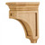 Hardware Resources - CORH-2-RW - Mission Style Bar Bracket Corbel - Rubberwood