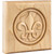 Hardware Resources - FDLROS3HMP - Fleur-de-Lis Rosette - Hard Maple