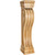 Hardware Resources - FCOR5-ALD - Fluted Alder Fireplace / Mantel Corbel - Alder