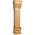 Hardware Resources - FCORE-MP - Acanthus Fluted Hard Maple Fireplace / Mantel Corbel with Shell Detail - Hard Maple