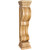 Hardware Resources - FCORQ-RW - Rounded Traditional Rubberwood Fireplace / Mantel Corbel - Rubberwood