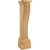 Hardware Resources - FCOR6-RW - Baroque Rubberwood Fireplace / Mantel Corbel with Carved Base Detail - Rubberwood