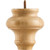 Hardware Resources - BF4-MP - Turned Bun Foot (furniture or cabinet leg) - Hard Maple