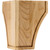 Hardware Resources - BF35MP - Triangular Corner Bun Foot - Hard Maple