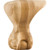 Hardware Resources - WL60OK - Ball & Claw Leg - Oak