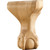 Hardware Resources - WLC60OK - Ball & Claw Leg - Oak