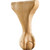 Hardware Resources - WLC86RW - Ball & Claw Leg - Rubberwood