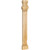 Hardware Resources - LEGC-2MP - Acanthus & Shell Pilaster Leg - Hard Maple