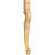 Hardware Resources - LEGD-1RW - Baroque Leg - Rubberwood