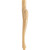 Hardware Resources - LEGB-2RW - Acanthus Cabriole Leg - Rubberwood