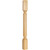 Hardware Resources - P2-3ALD - Alder Post with Reed Pattern (Island Leg) - Alder
