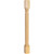 Hardware Resources - P3-3ALD - Alder Post with Rope Pattern (Island Leg) - Alder