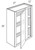 JSI Cabinetry Amesbury White Recessed Kitchen Cabinet - WBC2736-AWR