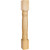 Hardware Resources - P14ALD - Rounded Doric Alder Post (Island Leg) - Alder