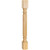 Hardware Resources - P2CH - Cherry Post with Reed Pattern (Island Leg) - Cherry