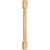 Hardware Resources - P2-42CH - Cherry Post with Reed Pattern (Island Leg) - Cherry