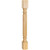 Hardware Resources - P2MP - Hard Maple Post with Reed Pattern (Island Leg) - Hard Maple
