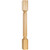 Hardware Resources - P22MP - Hard Maple Post with Fluted Pattern (Island Leg) - Hard Maple