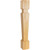 Hardware Resources - P36MP - Stacked Modern Hard Maple Post (Island Leg) - Hard Maple