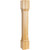 Hardware Resources - P38MP - Fluted Corner Modern Hard Maple Post (Island Leg) - Hard Maple